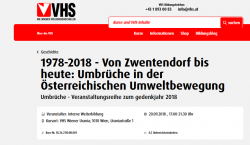 1978-2018 - Von Zwentendorf bis heute: