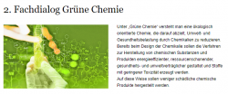 2. Fachdialog Grüne Chemie am 29. Jänner 2020