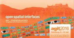 AGIT 2016 - Symposium und EXPO für Angewandte Geoinformatik
